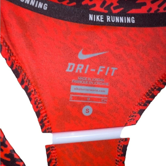 Nike Running Miler Dri Fit Racerback Womens Size Small Red Black Tank Top Active - Picture 5 of 7
